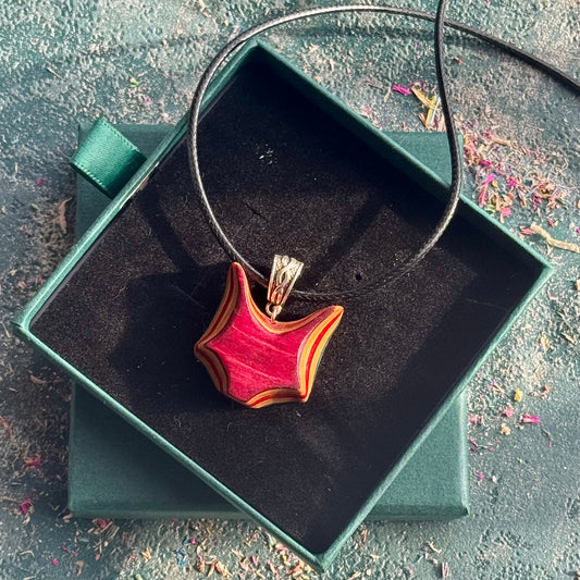 Carved Fox Skateboard Pendant