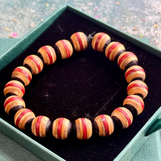 Red and Black Skateboard Bracelet