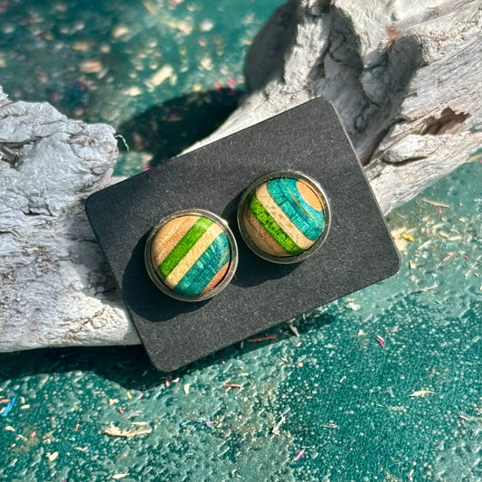 12mm Skateboard Stud Earrings