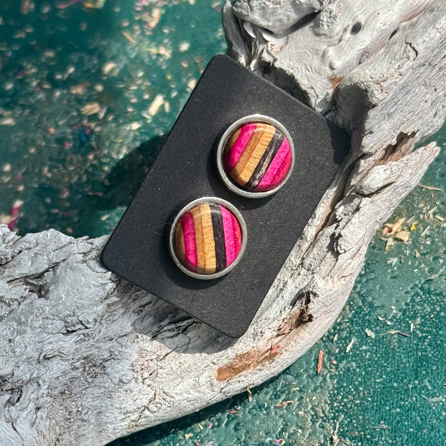 12mm Skateboard Stud Earrings