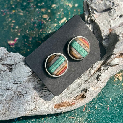 12mm Skateboard Stud Earrings