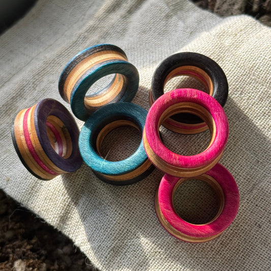 Handmade recycled skateboard Custom Order Plug/Tunnel — Baltic Dew, made in the UK